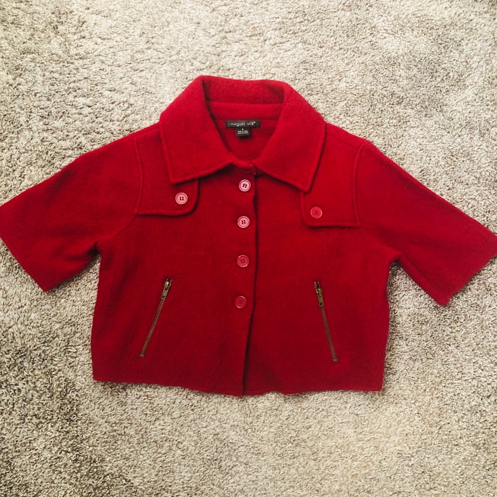 Cropped wool jacket size small